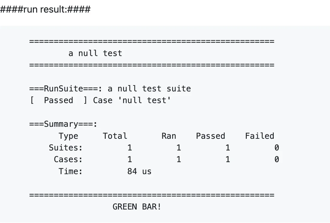 项目简介：xcut 是一个针对c的单元测试框架，是lcut的一个分支项目，加入了一些新特性。